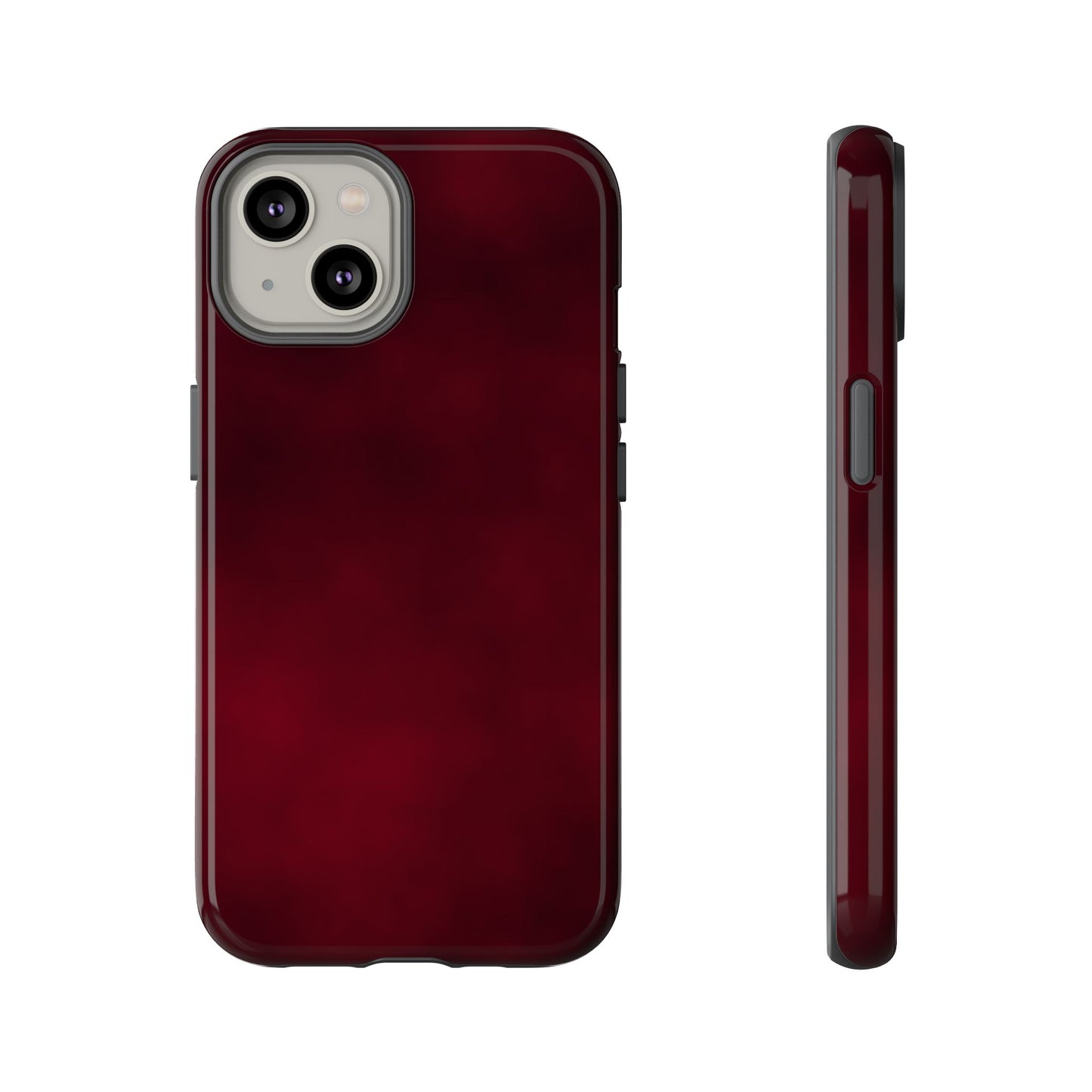 Vintage Burgundy Cherry Phone Case – Elegant Floral Design for iPhone 17 & Samsung Galaxy | Tough Protective Cover - JGUS