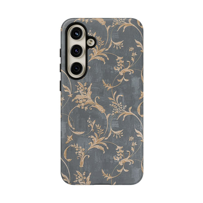 Old-Fashioned Flower Phone Case – Aesthetic Protective Cover for iPhone & Samsung - JGUS