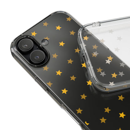 Yellow Stars Clear Phone Case