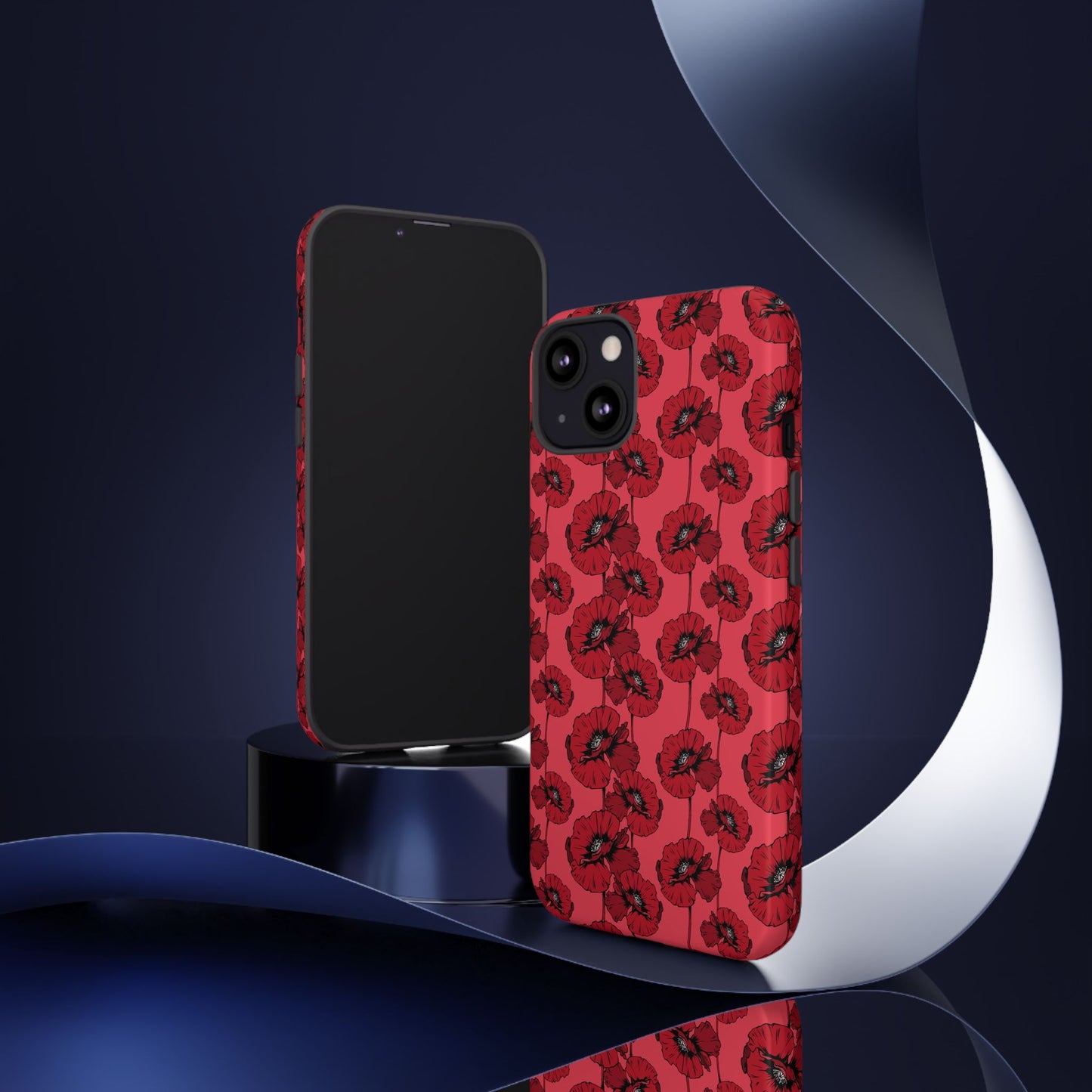 Red Poppy Phone Case for iPhone, Samsung & Google Pixel – Bold Floral Statement Aesthetic - JGUS