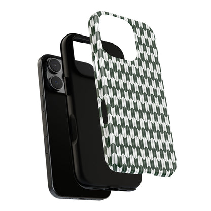 Green Harmony Geometric Phone Case – Durable, Slim, and MagSafe Compatible - JGUS