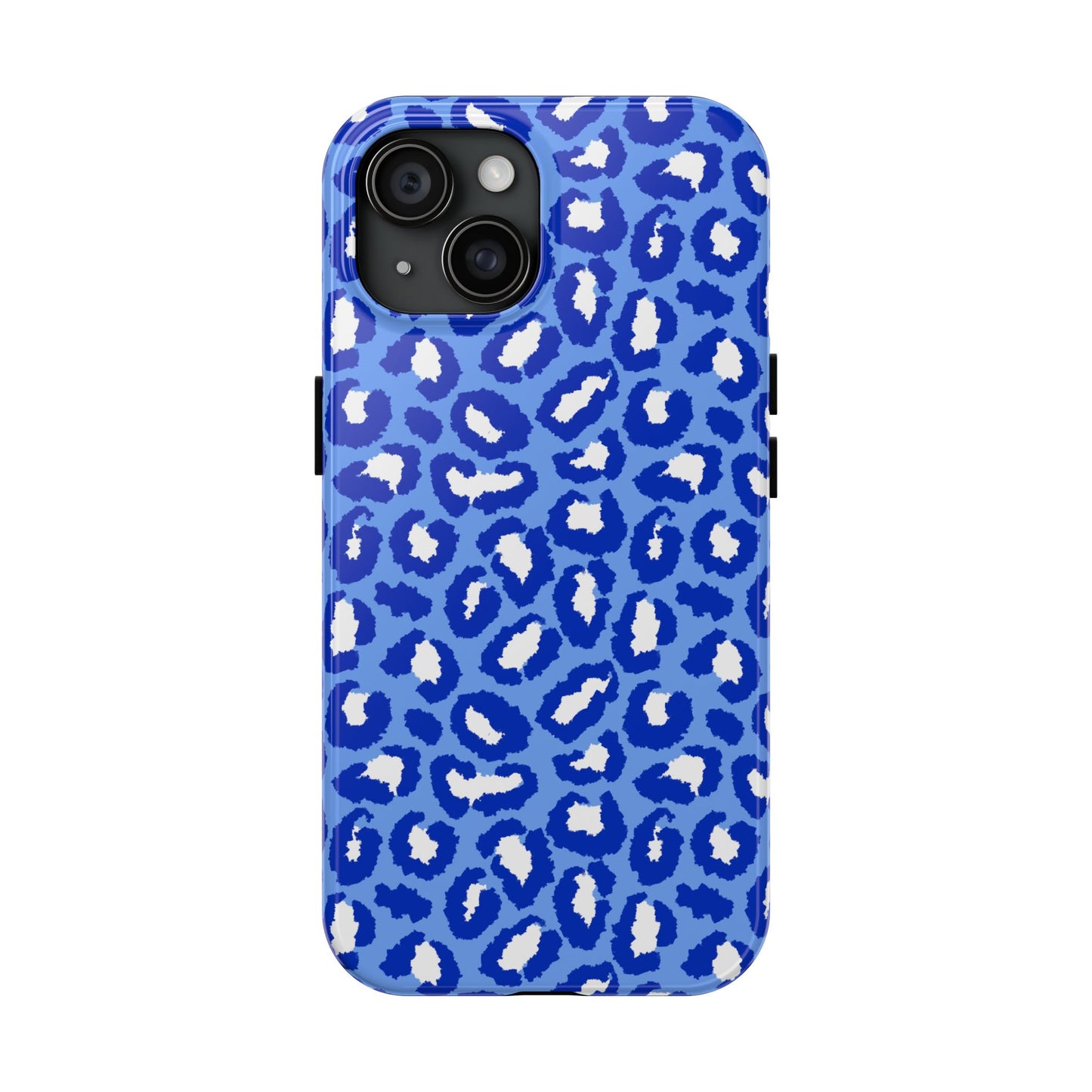 Leopard Vibes - Blue Edition Phone Case for iPhone & Samsung - Stylish & Durable Animal Print Case