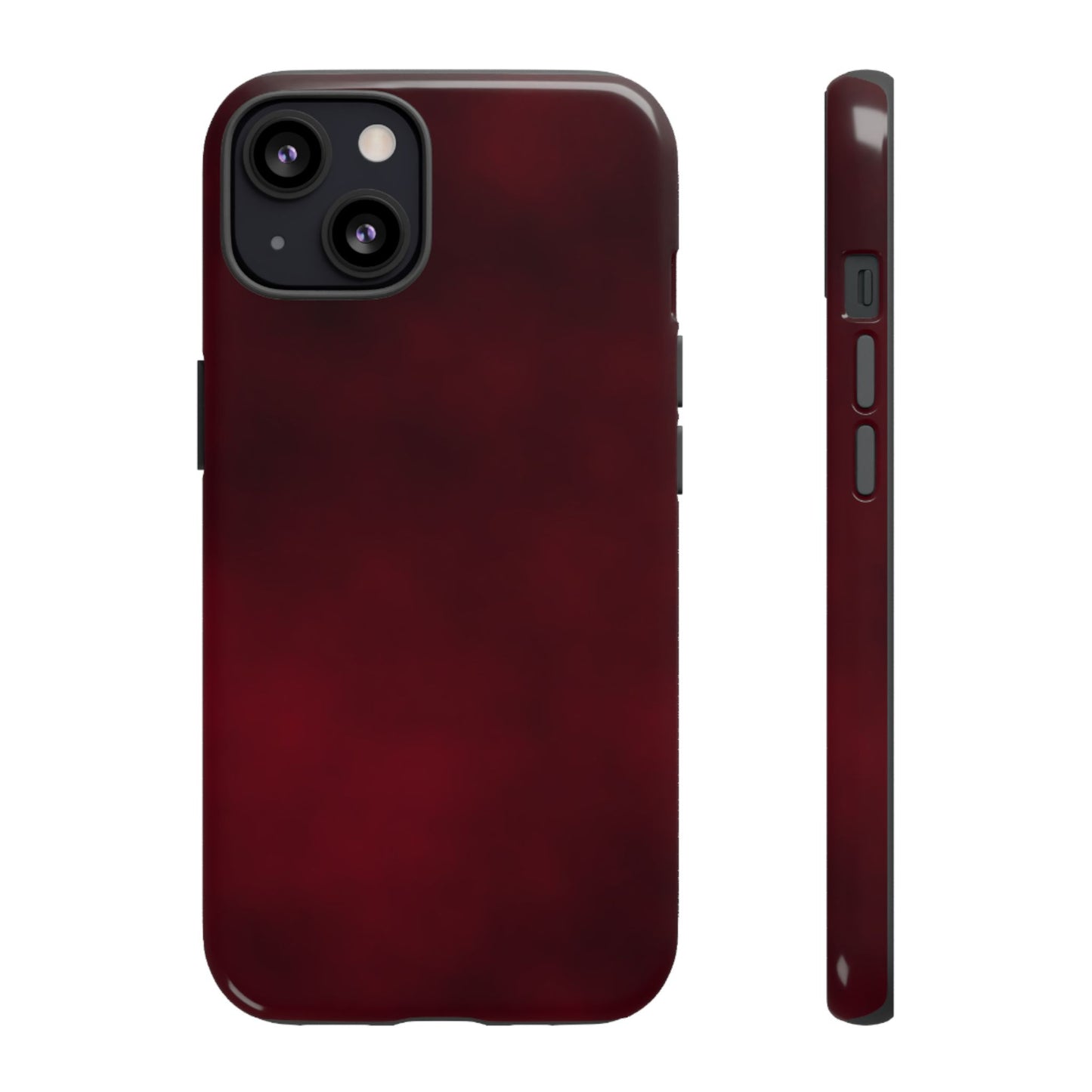 Vintage Burgundy Cherry Phone Case – Elegant Floral Design for iPhone 17 & Samsung Galaxy | Tough Protective Cover - JGUS