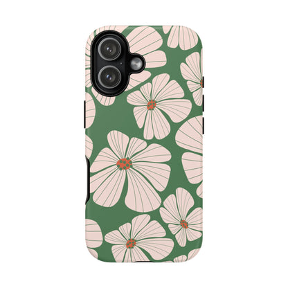 Retro Floral Abstract Phone Case – Vintage 70s & 80s Aesthetic for iPhone & Samsung - JGUS
