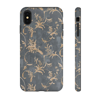 Old-Fashioned Flower Phone Case – Aesthetic Protective Cover for iPhone & Samsung - JGUS