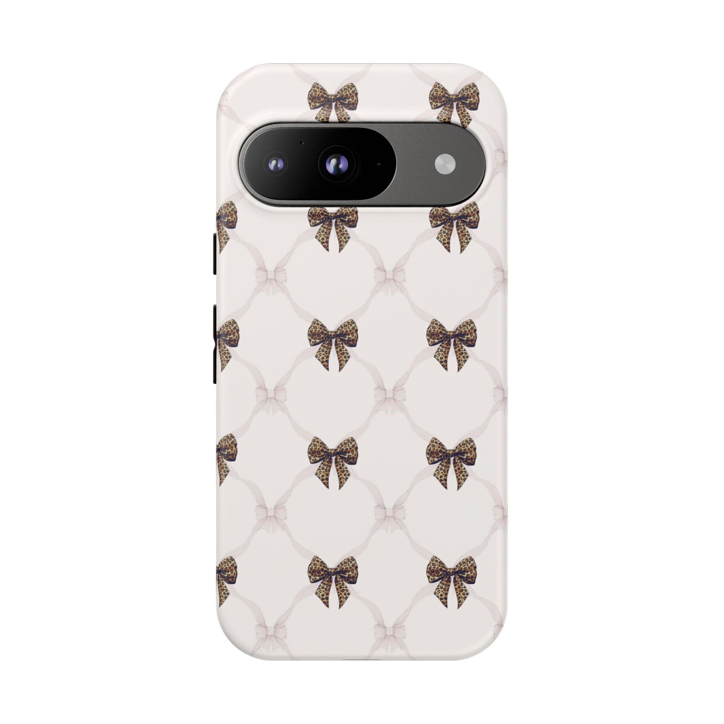 Chic Bow Pattern Phone Case | Elegant Clear Protective Case | Stylish iPhone & Samsung Cover - JGUS