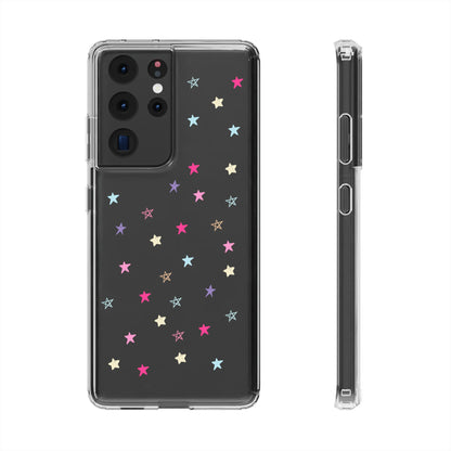 Star Pattern Clear Phone Case