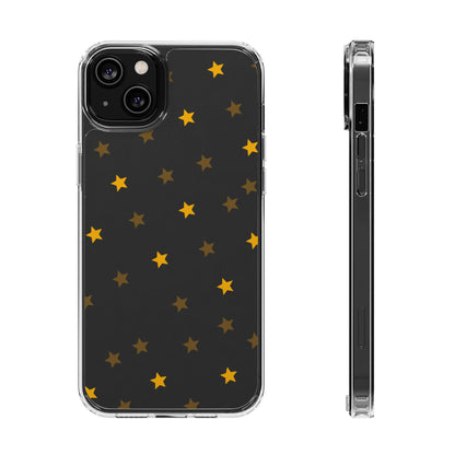 Yellow Stars Clear Phone Case