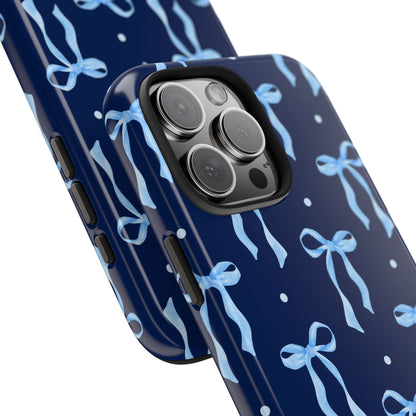 Bows and Blues Phone Case – Cute & Durable Bow Print Case for iPhone & Samsung