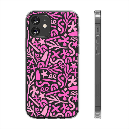 Abstract Vibes Clear Phone Case