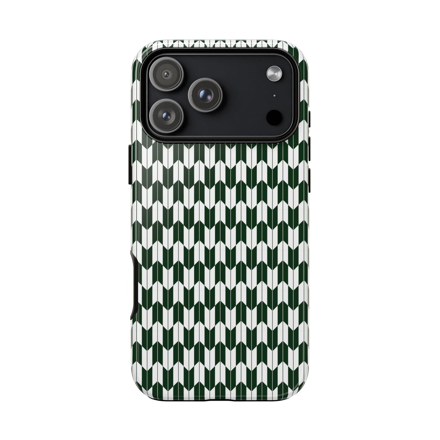 Green Harmony Geometric Phone Case – Durable, Slim, and MagSafe Compatible - JGUS