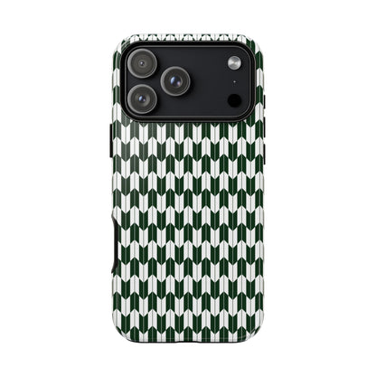 Green Harmony Geometric Phone Case – Durable, Slim, and MagSafe Compatible - JGUS