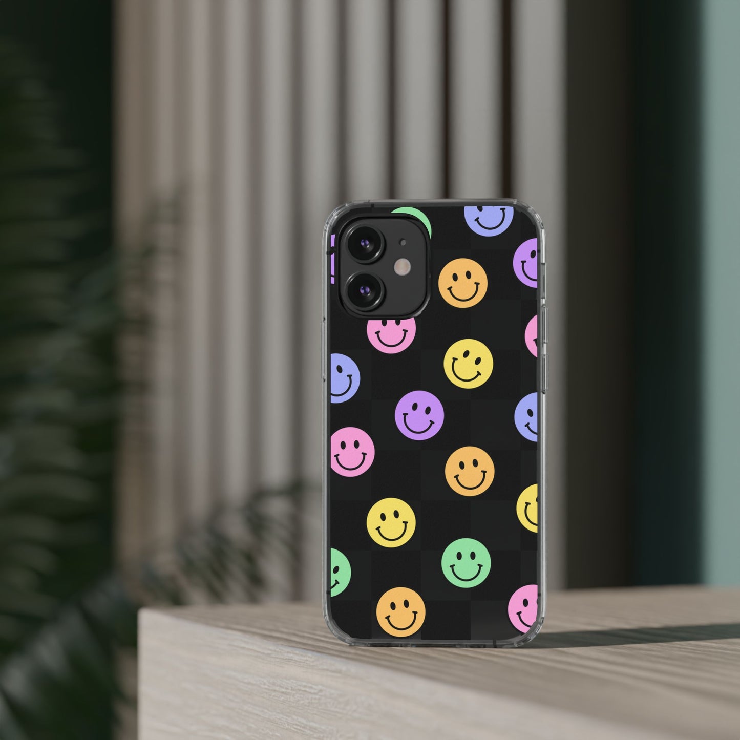 Happy Vibes Clear Phone Case