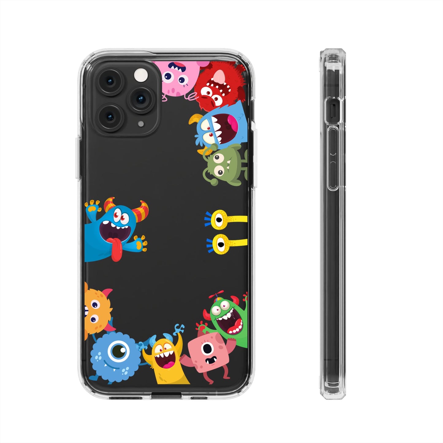 Monster Party Clear Phone Case