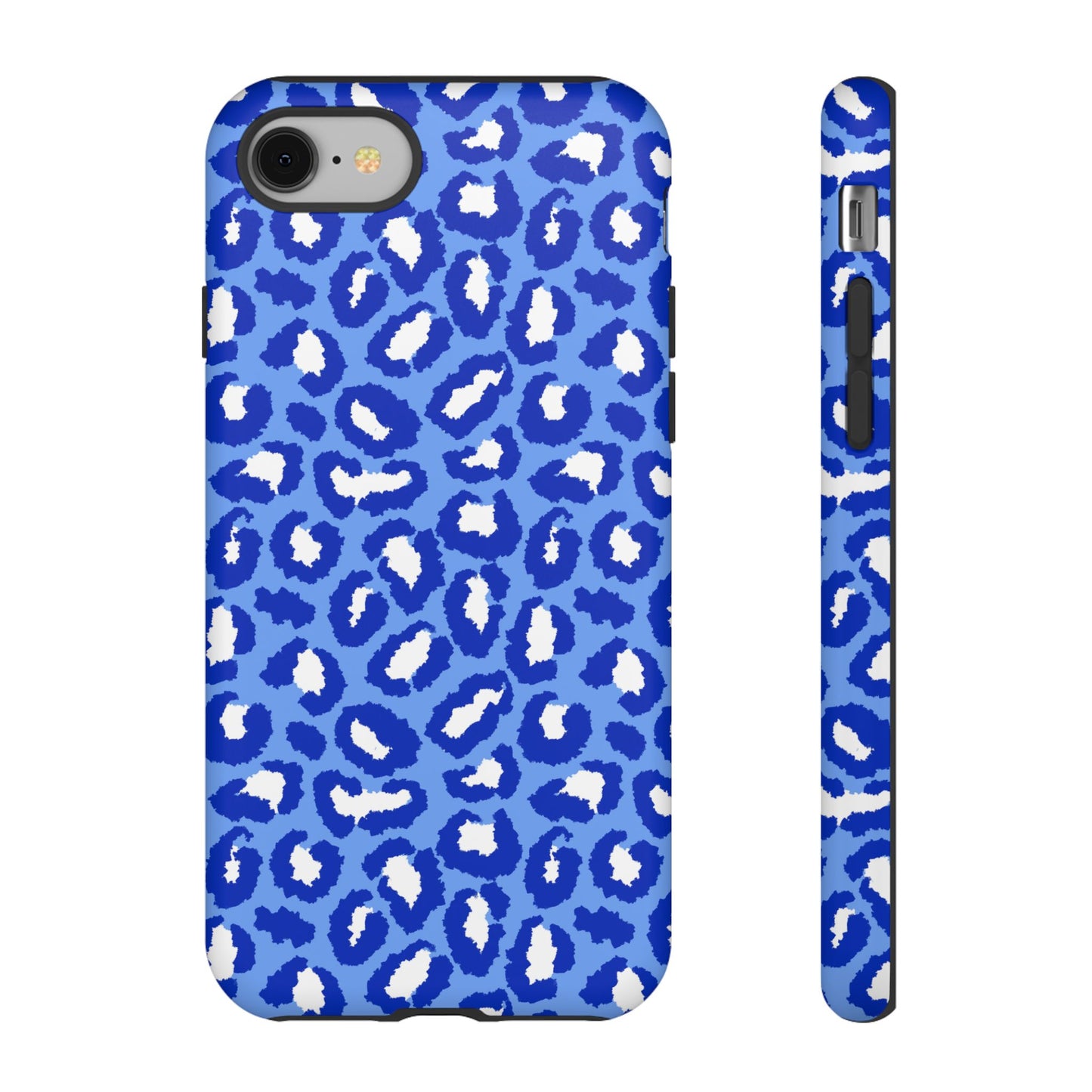 Leopard Vibes - Blue Edition Phone Case for iPhone & Samsung - Stylish & Durable Animal Print Case - JGUS