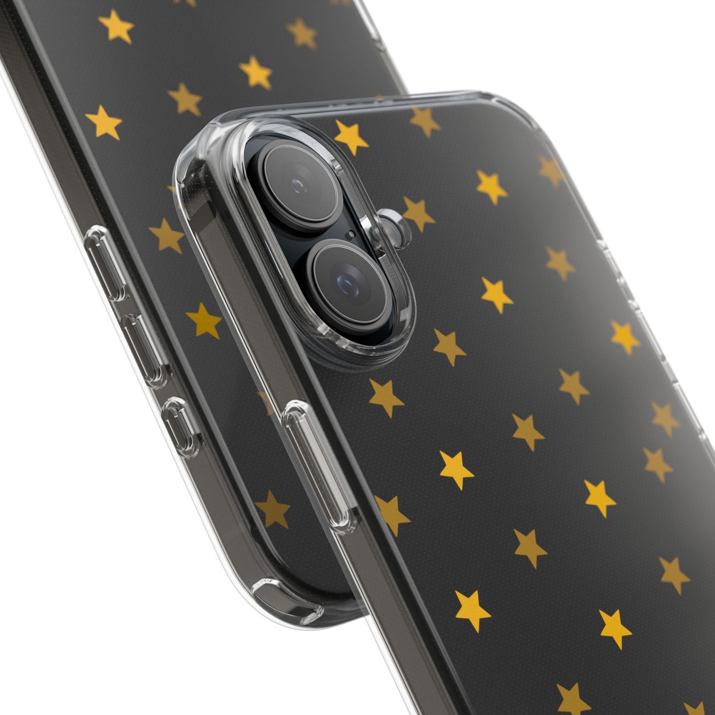 Yellow Stars Clear Phone Case