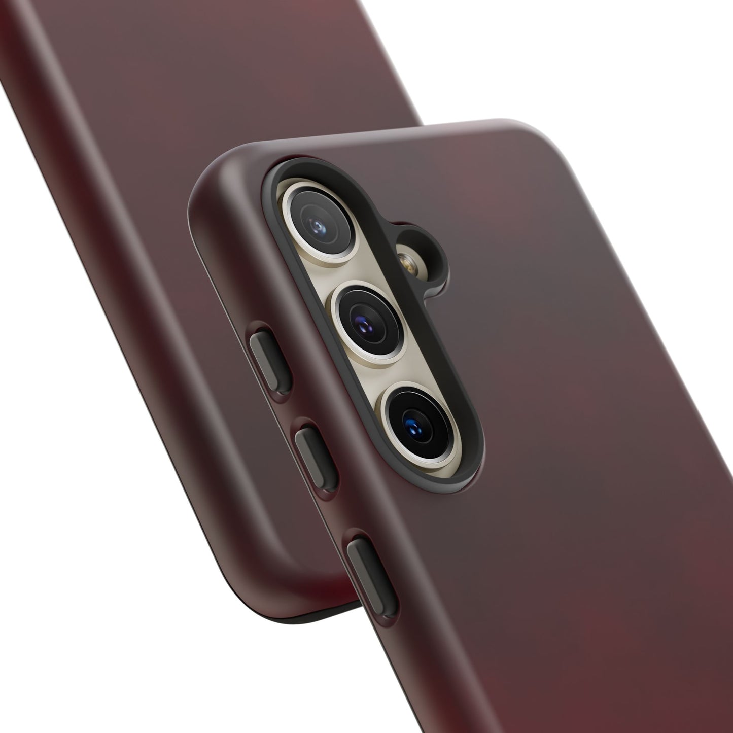 Vintage Burgundy Cherry Phone Case – Elegant Floral Design for iPhone 17 & Samsung Galaxy | Tough Protective Cover - JGUS