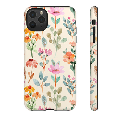 Petal Splash Watercolor Symphony Phone Case