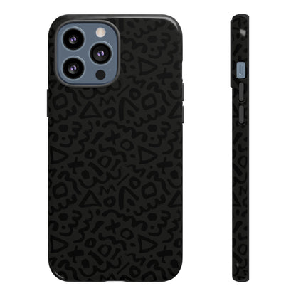 Retro Geometric Vibes Phone Case – 80s 90s Vintage Abstract Pattern for iPhone & Samsung - JGUS
