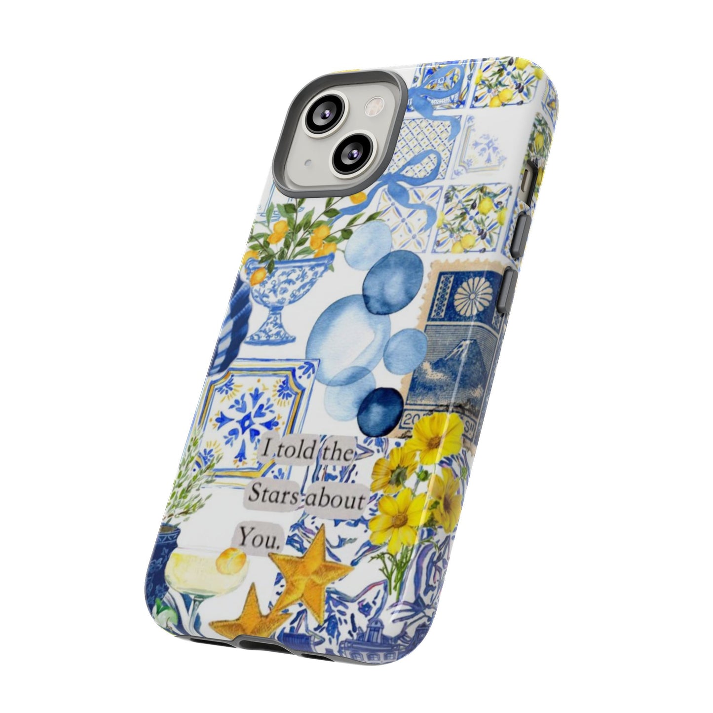 Lemon summertime collage Phone Case