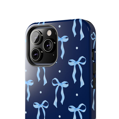 Bows and Blues Phone Case – Cute & Durable Bow Print Case for iPhone & Samsung