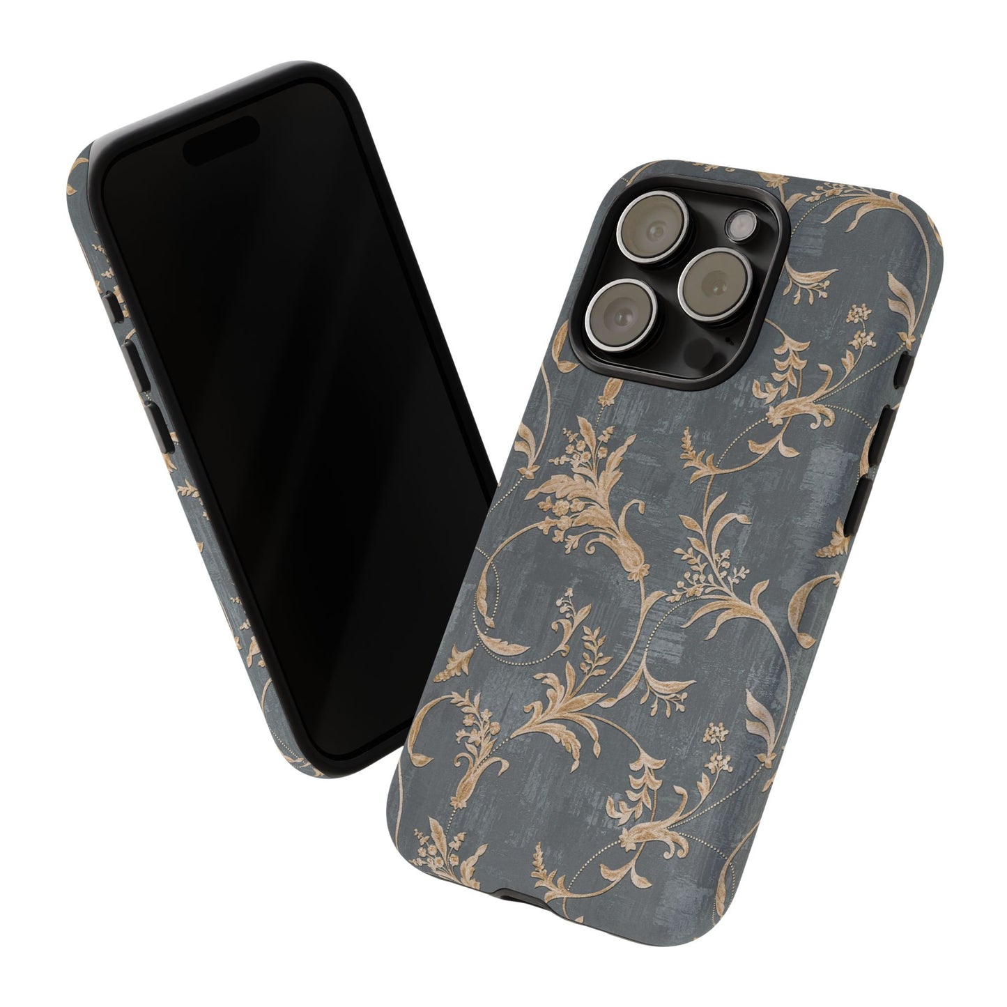 Old-Fashioned Flower Phone Case – Aesthetic Protective Cover for iPhone & Samsung - JGUS