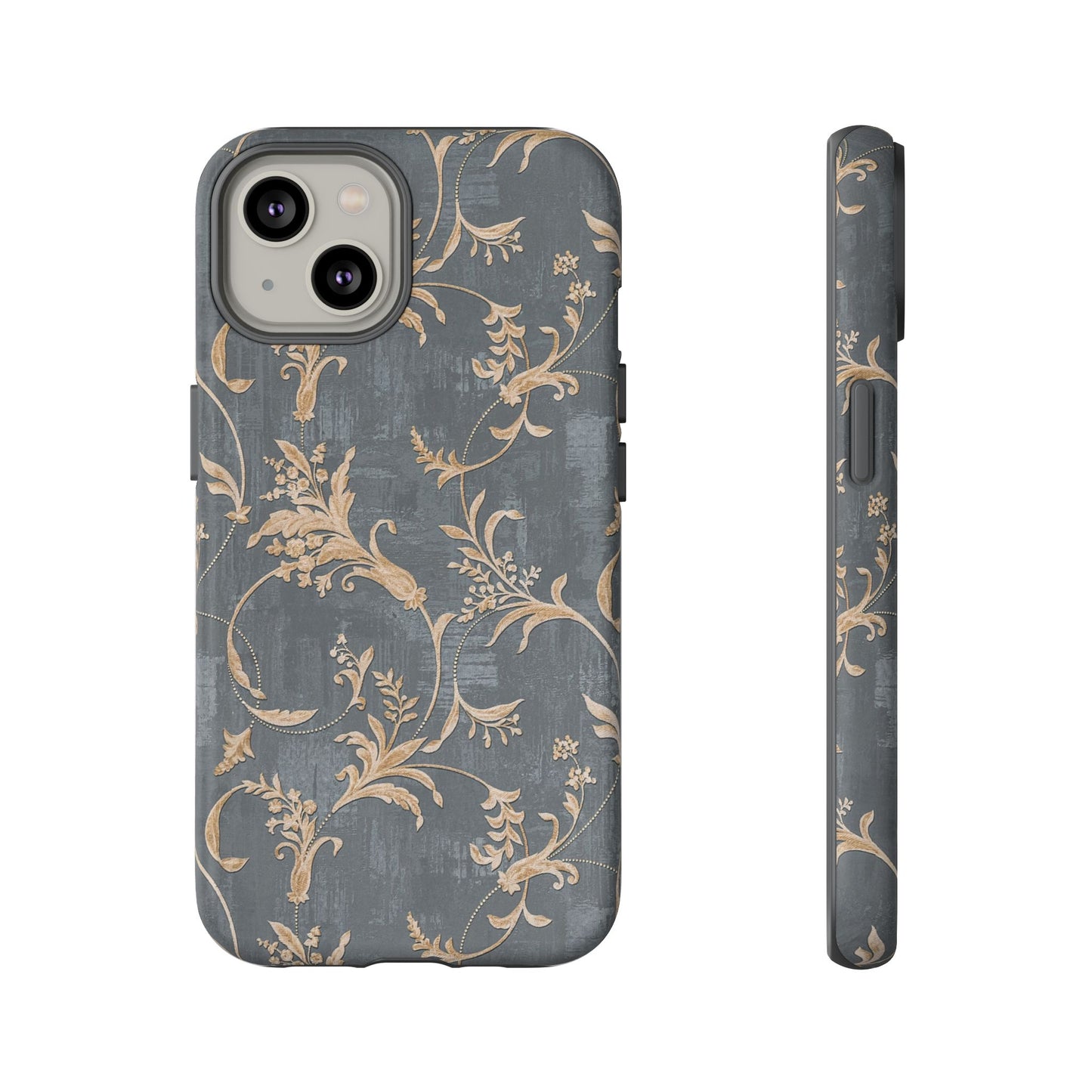 Old-Fashioned Flower Phone Case – Aesthetic Protective Cover for iPhone & Samsung - JGUS