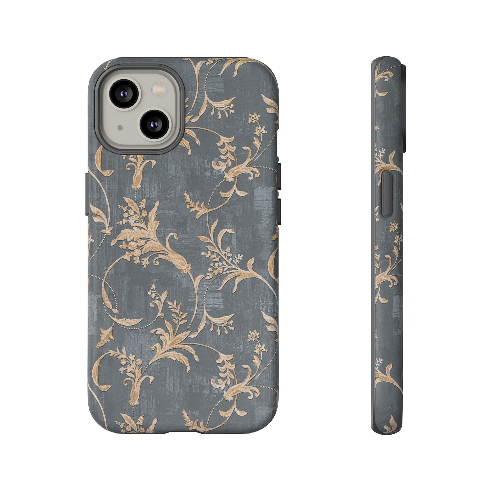 Old-Fashioned Flower Phone Case – Aesthetic Protective Cover for iPhone & Samsung - JGUS