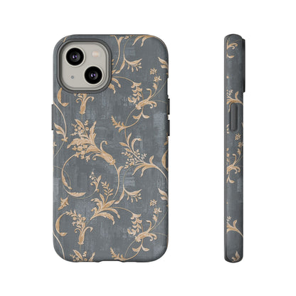 Old-Fashioned Flower Phone Case – Aesthetic Protective Cover for iPhone & Samsung - JGUS