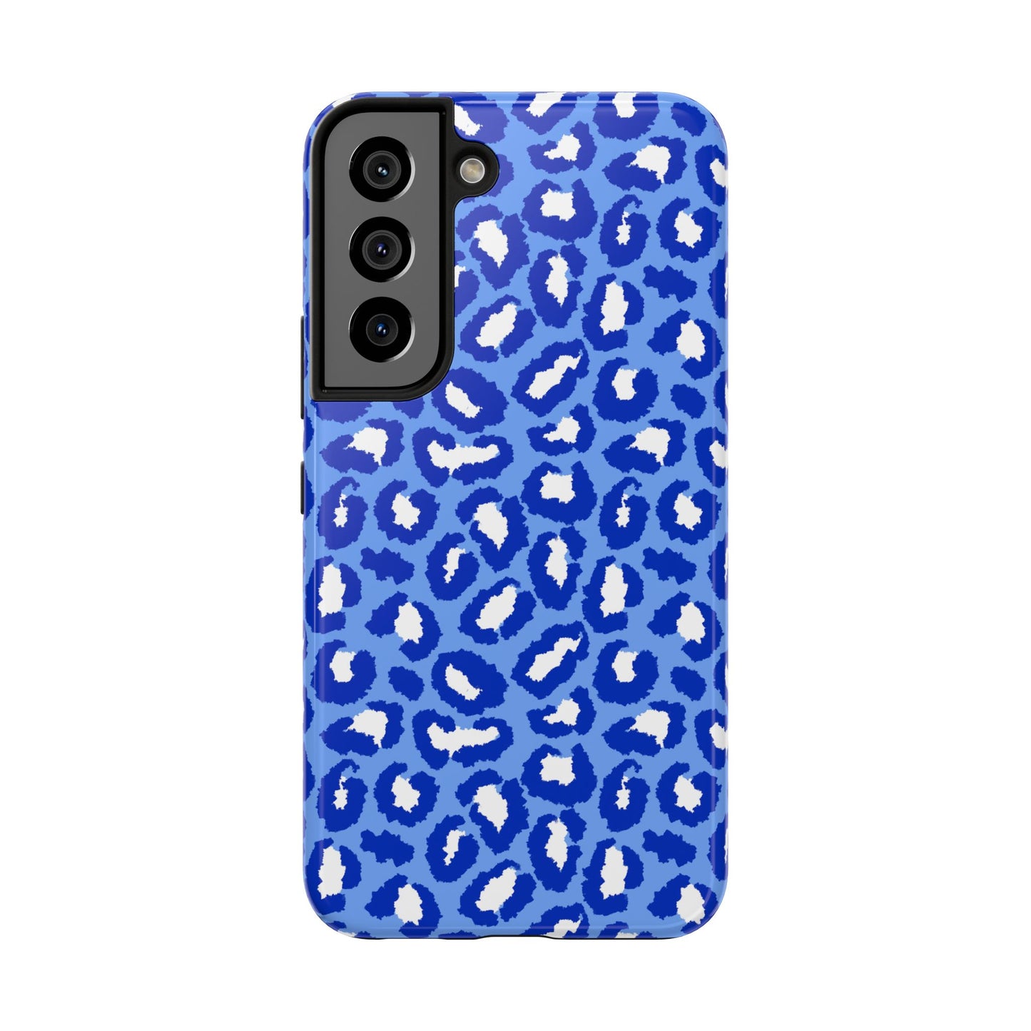 Leopard Vibes - Blue Edition Phone Case for iPhone & Samsung - Stylish & Durable Animal Print Case