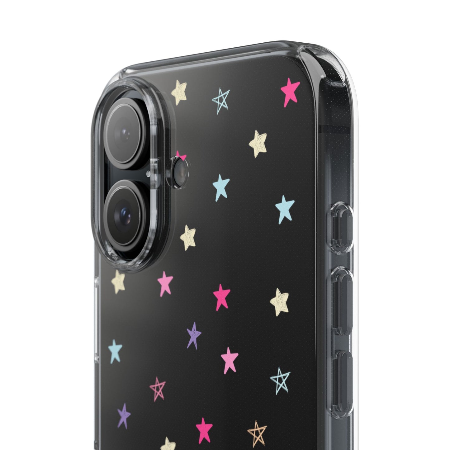 Star Pattern Clear Phone Case