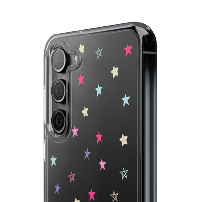 Star Pattern Clear Phone Case – Stylish & Durable Protection for Your Phone