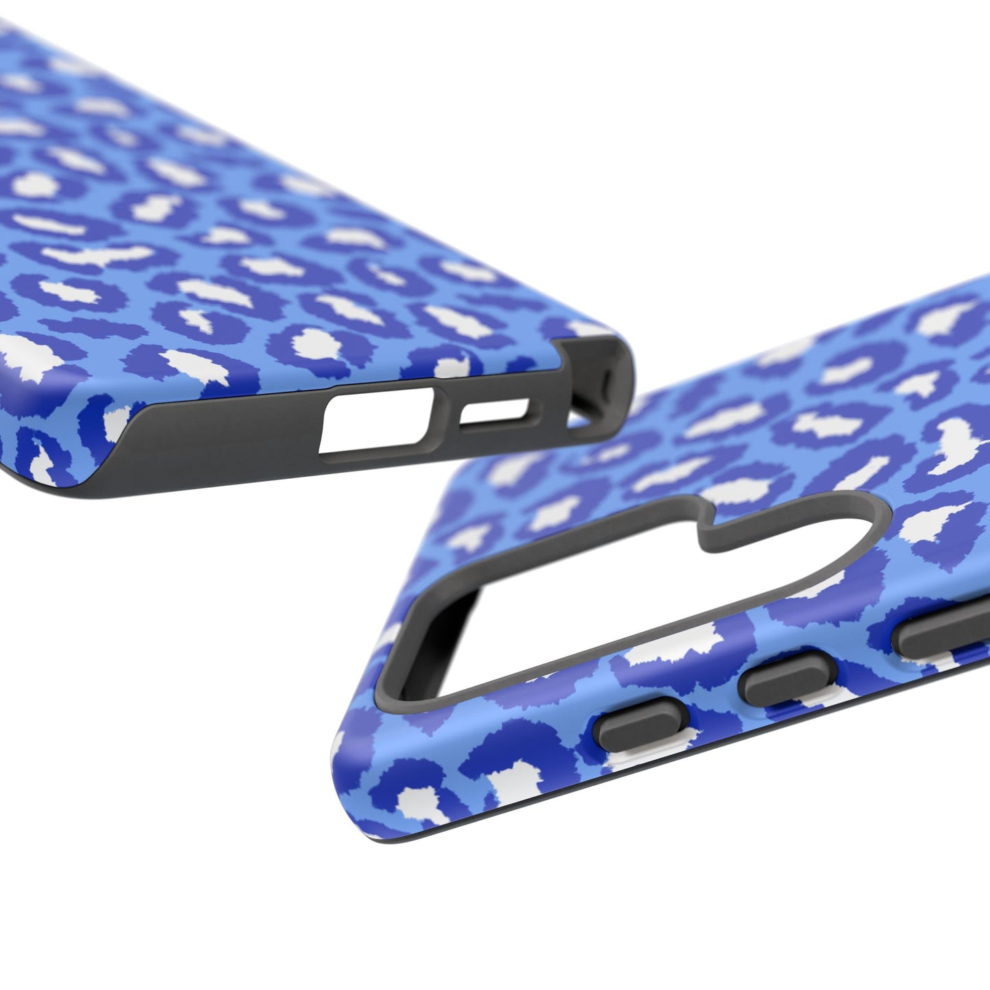 Leopard Vibes - Blue Edition Phone Case for iPhone & Samsung - Stylish & Durable Animal Print Case - JGUS