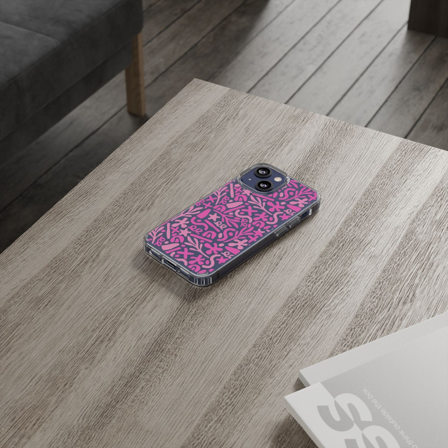 Abstract Vibes Clear Phone Case