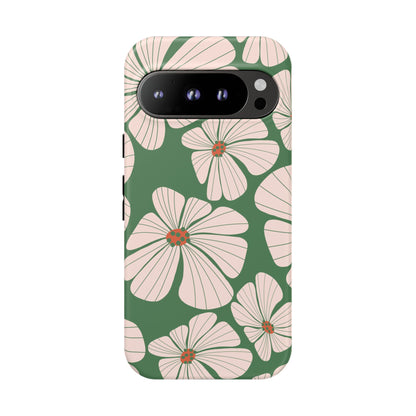 Retro Floral Abstract Phone Case – Vintage 70s & 80s Aesthetic for iPhone & Samsung - JGUS