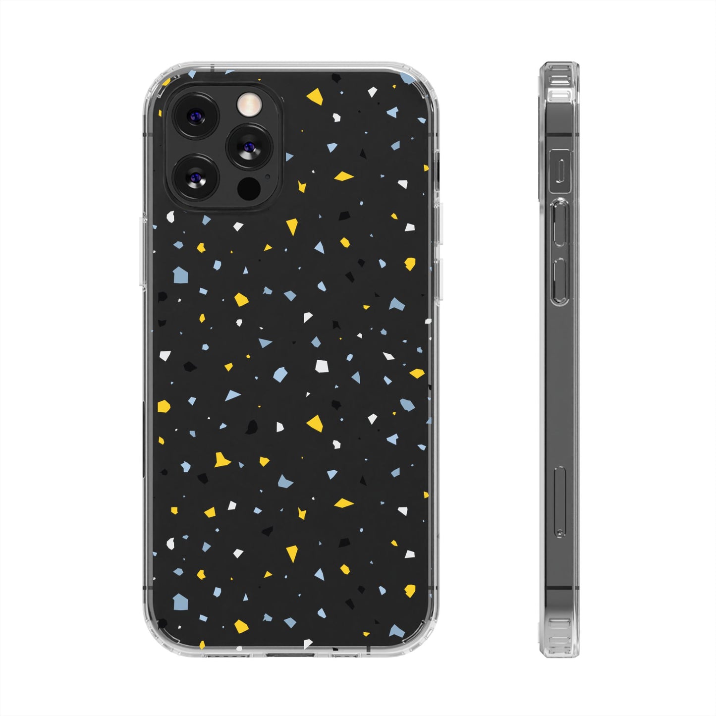 Terrazzo Chic Clear Phone Cases