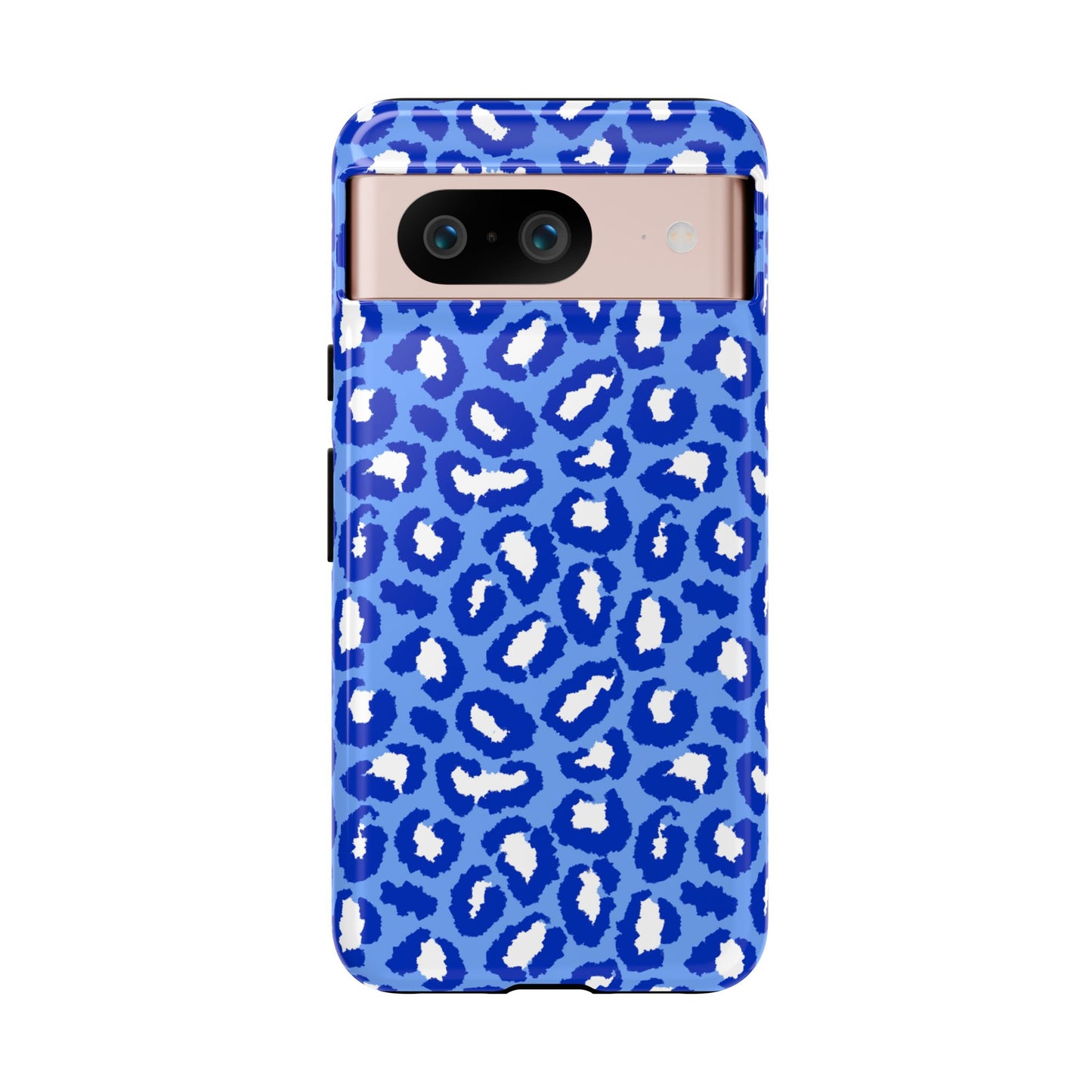 Leopard Vibes - Blue Edition Phone Case for iPhone & Samsung - Stylish & Durable Animal Print Case - JGUS