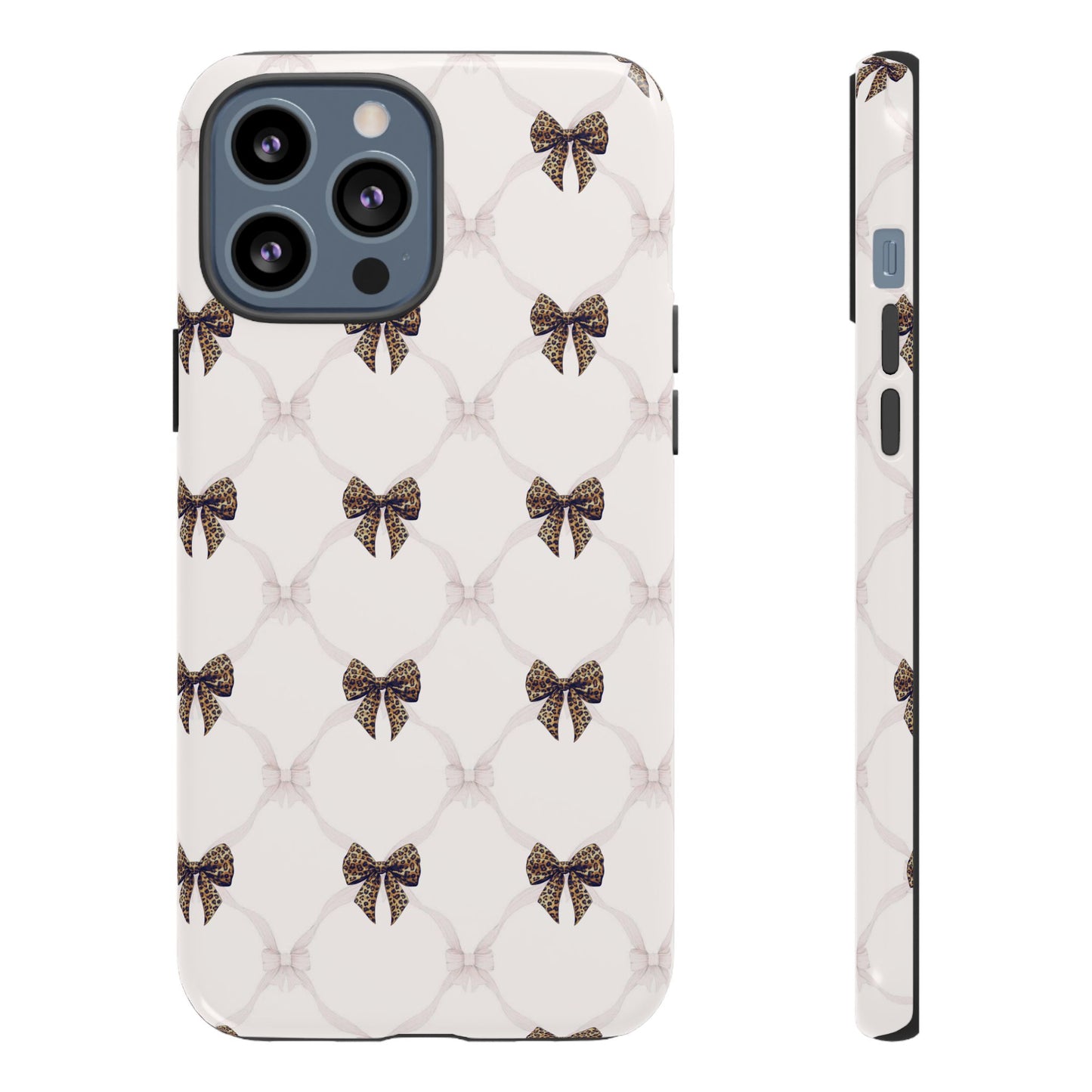 Chic Bow Pattern Phone Case | Elegant Clear Protective Case | Stylish iPhone & Samsung Cover - JGUS