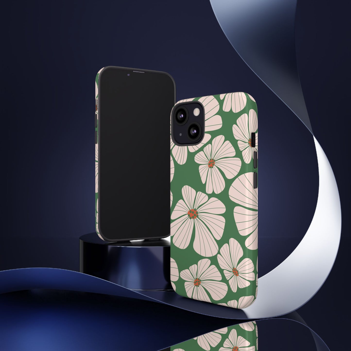 Retro Floral Abstract Phone Case – Vintage 70s & 80s Aesthetic for iPhone & Samsung - JGUS