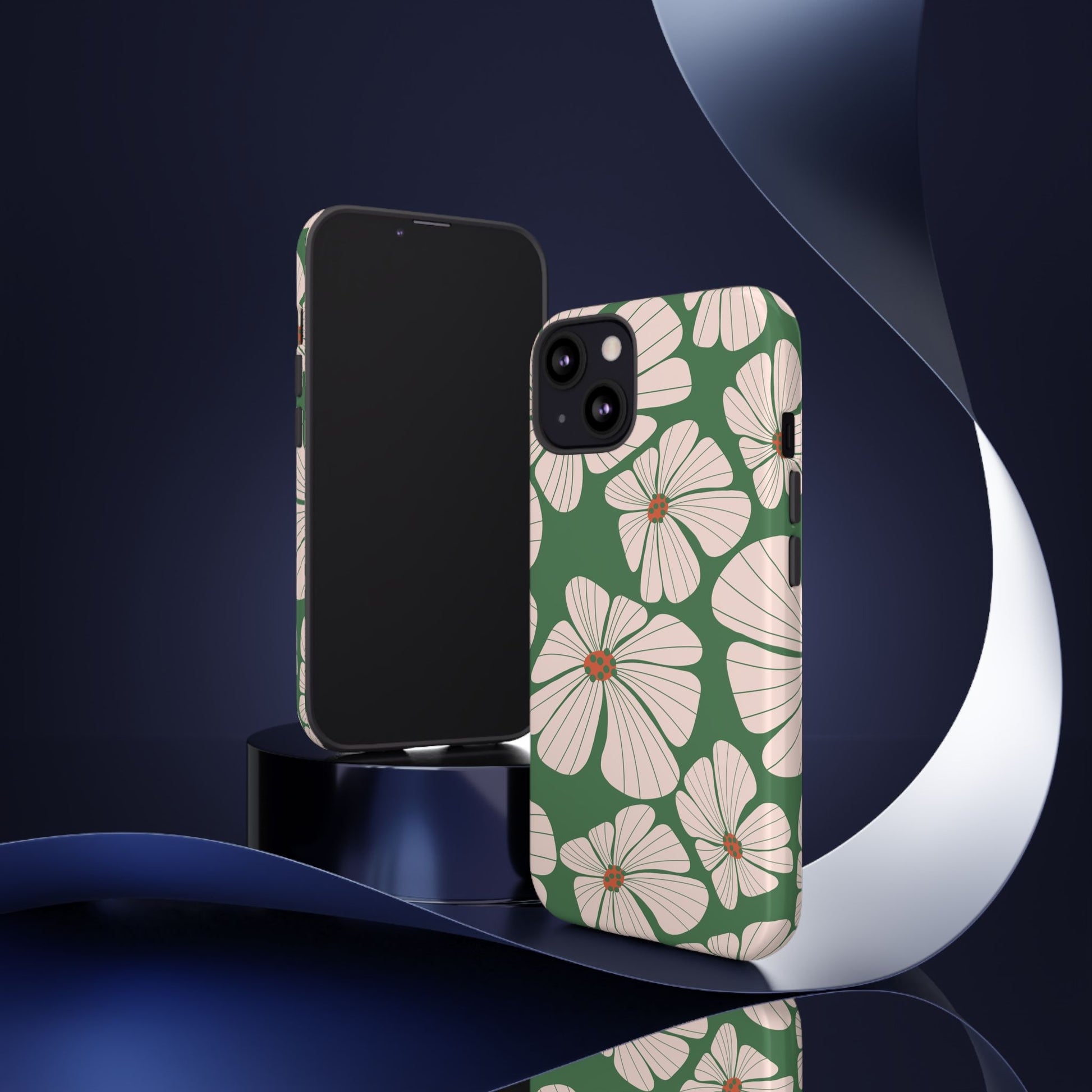 Retro Floral Abstract Phone Case – Vintage 70s & 80s Aesthetic for iPhone & Samsung - JGUS