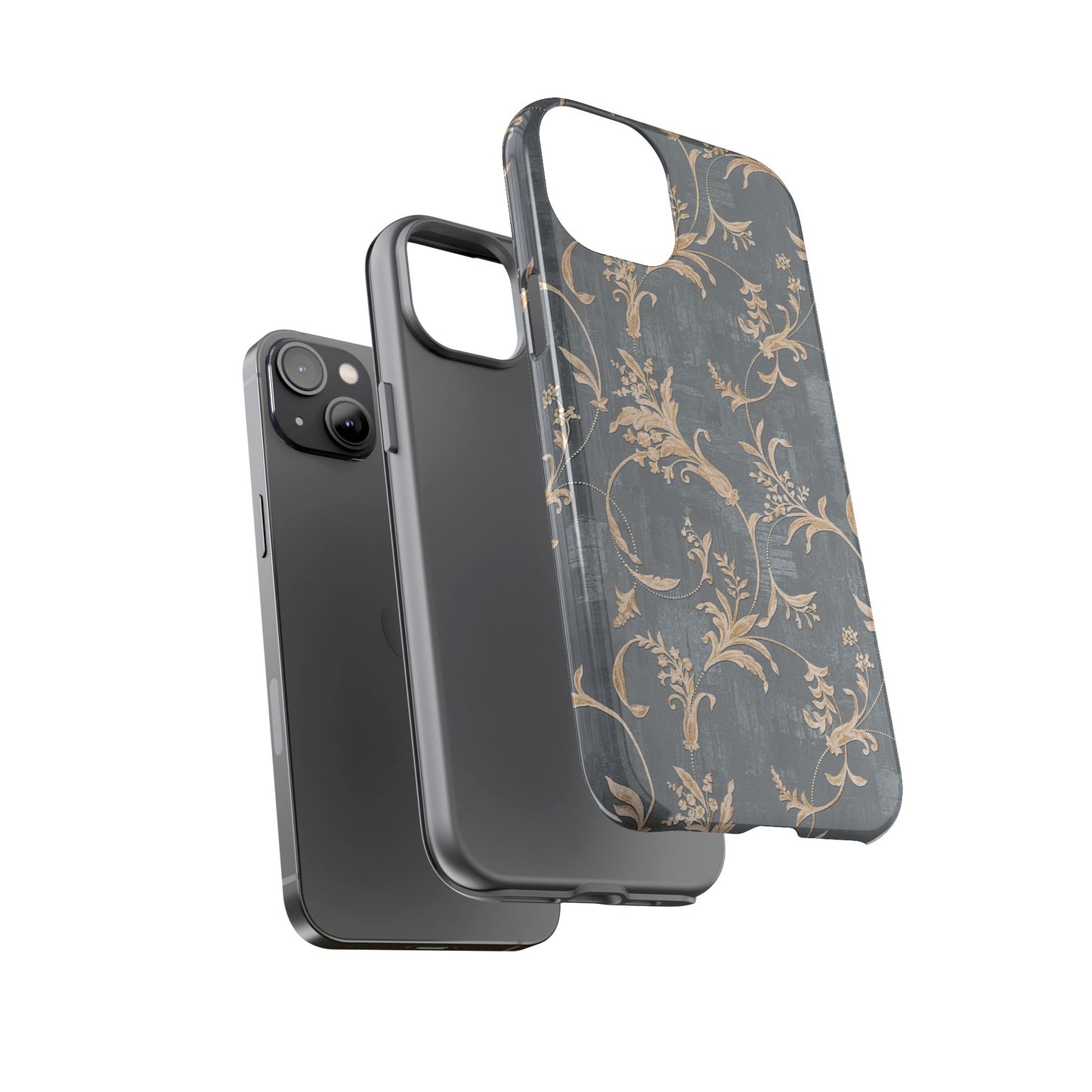 Old-Fashioned Flower Phone Case – Aesthetic Protective Cover for iPhone & Samsung - JGUS