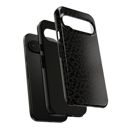 Retro Geometric Vibes Phone Case – 80s 90s Vintage Abstract Pattern for iPhone & Samsung - JGUS