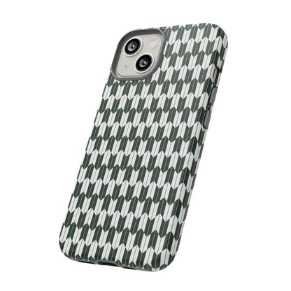 Green Harmony Geometric Phone Case – Durable, Slim, and MagSafe Compatible - JGUS