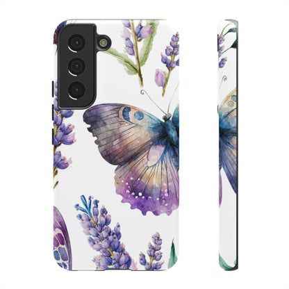 Lavender Butterfly Protective Phone Case