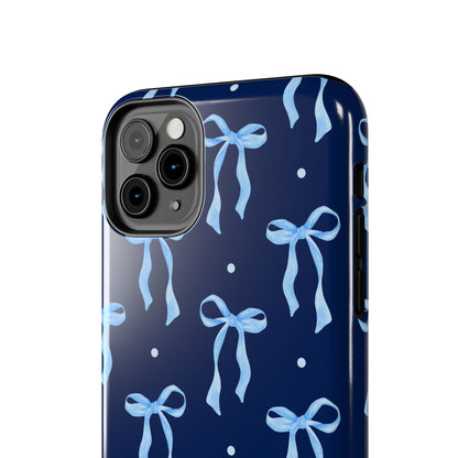 Bows and Blues Phone Case – Cute & Durable Bow Print Case for iPhone & Samsung