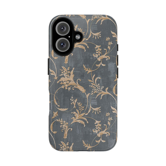 Old-Fashioned Flower Phone Case – Aesthetic Protective Cover for iPhone & Samsung - JGUS