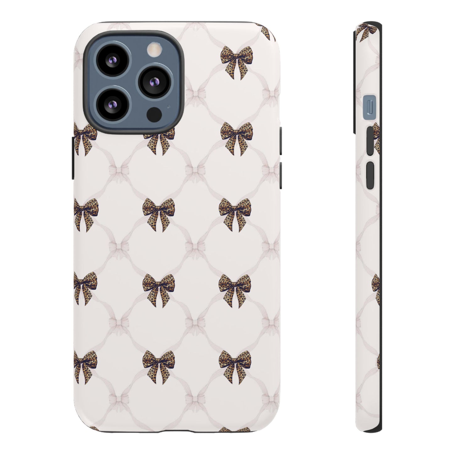 Chic Bow Pattern Phone Case | Elegant Clear Protective Case | Stylish iPhone & Samsung Cover - JGUS