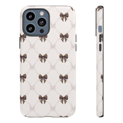 Chic Bow Pattern Phone Case | Elegant Clear Protective Case | Stylish iPhone & Samsung Cover - JGUS