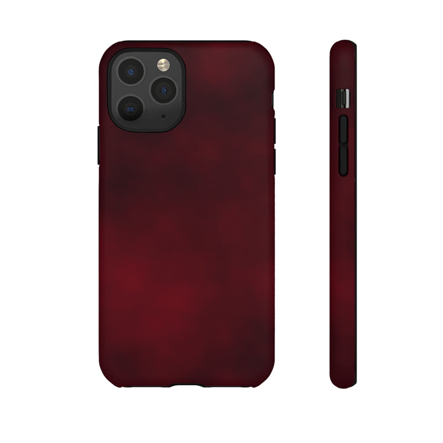 Vintage Burgundy Cherry Phone Case – Elegant Floral Design for iPhone 17 & Samsung Galaxy | Tough Protective Cover - JGUS