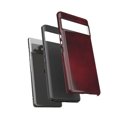 Vintage Burgundy Cherry Phone Case – Elegant Floral Design for iPhone 17 & Samsung Galaxy | Tough Protective Cover - JGUS